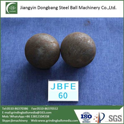 Pequeña bola de acero de 60 mm para molino de bolas